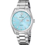 Festina Herenhorloge Analoog van Roestvrij Staal 316l Zilverkleurig
