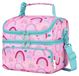 Rosa Regenbogen Sac à lunch isolé pour enfants avec 2 compartiments et bandoulière amovible