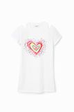 Desigual Vest_bloom 1000 Blanco meisjes Jurk