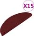 vidaXL Trapmatten zelfklevend 15 st 56x17x3 cm rood