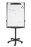 Bi-Office Design Mobiele flipchart Vrijstaand Staal 70 (B) x 100 (H) cm Zwart