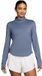 Nike Swift Dames Dri-Fit UV 1/4-Zip Hardloopshirt Lange Mouw Blauw M