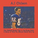 Don Libri GmbH Don Beebe's Super Play in the Super Bowl