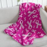 Pink Infinity Republic Pink Ribbon Pink Breast Cancer Awareness Support Super Soft Throw Blanket - 50x60 Throw Blanket for Bedroom, Living Room, Spring Time, Holidays, Kids, Babies, Adults & Decor, Gifts - Survivor Gifts