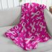 Pink Infinity Republic Pink Ribbon Pink Breast Cancer Awareness Support Super Soft Throw Blanket - 50x60 Throw Blanket for Bedroom, Living Room, Spring Time, Holidays, Kids, Babies, Adults & Decor, Gifts - Survivor Gifts