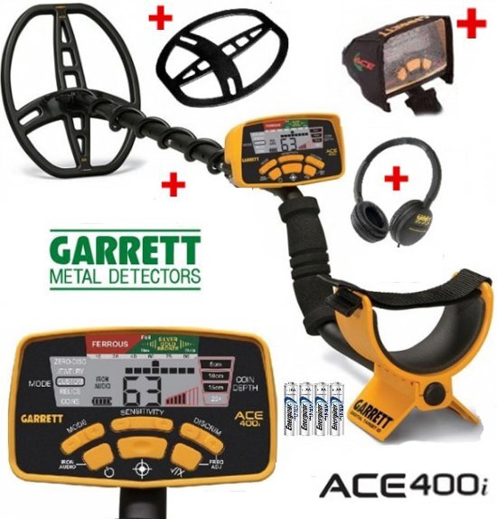 Garrett Ace 400i metaaldetector voordeelpakket