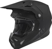 FLY Racing Formula CP Solid Mat Zwart Crosshelm - Helm