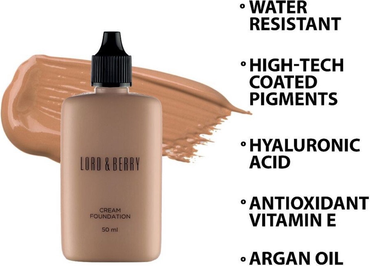 Lord & Berry - Cream Foundation Fluid Foundation - Macchiato