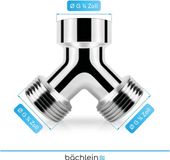Bächlein Y-Verdeler van messing