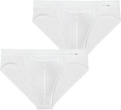 HOM Tencel Soft Slip Mannen Wit Effen 2 Stuks Maat S