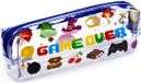 Puckator Etui/Pennenzak - Game Over - Transparant&Blauw/Rits - 7x19x4cm