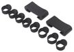 Protecteurs de doigts pour Tongue Drum Silicone Noir 1 Paire