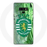 Maniacase Samsung Galaxy Note 9 Hoesje SCP Sportief Portugal Groene Achtergrond