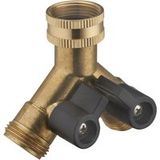 Aroz - Raccord Nez De Robinet D'Arrosage Automatique En Laiton Double Sortie En Y
