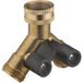 Aroz - Raccord Nez De Robinet D'Arrosage Automatique En Laiton Double Sortie En Y