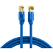 EFB ELEKTRONIK Draka Patchkabel RJ45 Patchkabel Cat.6A S/FTP LSZH, UC900 TM31 blau 10m - 1 VPE = 5 Stück