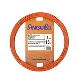 Anguila Kabelgeleiding, verwisselbare aansluitingen, staalkabel + propyleen, kleur oranje, diameter 4 mm, 15 meter