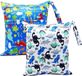 WJLYDM GV Solutions Wetbag waterdicht - herbruikbare tas - zwemspullen - dubbel ritssluiting - compact - 30 cm x 36 cm - Zwemtas