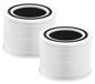 Levoit Filtre de remplacement purificateur d'air - 2 pièces - 3-en-1 H13 True Hepa - Pour Levoit Core 200s - Blanc