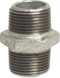 Nippel 280 Dubbel 3/8Bux3/8Bu Verz