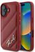 Karl Lagerfeld Coque iPhone 16 : Protection Élégante Rouge
