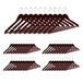 Relaxdays Kledinghangers 50 stuks, Hout, Bruin