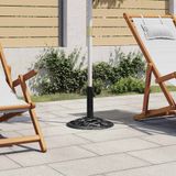 Prolenta Maison Exclusive Parasolstandaard, zwart, 40x40x32 cm, gietijzer
