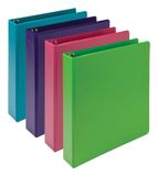 Samsill Earth's Choice™ Set van 4 duurzame 3-ringmappen op plantaardige basis, met helder en modieus zicht van 3,8 cm, tot 25% plantaardige kunststof