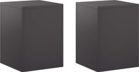 vidaXL Plantenstandaard 2 stuks Zwart 30 x 30 x 40 cm Staal