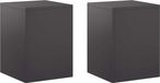 vidaXL Plantenstandaard 2 stuks Zwart 30 x 30 x 40 cm Staal