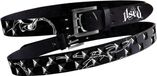 Ceinture avec logo imprimé et clous - L
