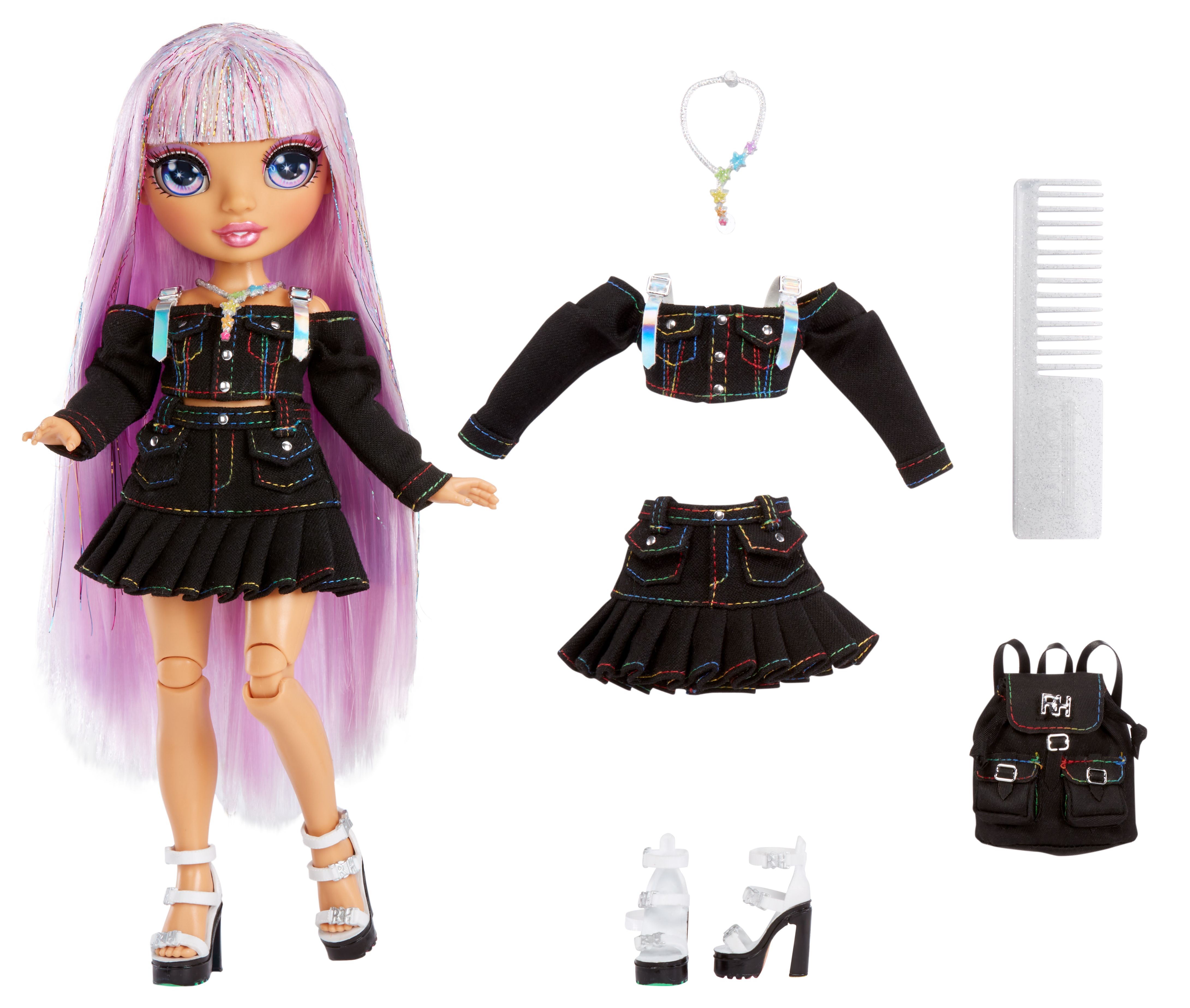 Rainbow High Junior High Avery Styles Doll - 23cm - Multicolor Fashion Doll