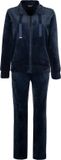 Pastunette Premium Huispak - Velours - Donkerblauw - Rits - Maat 52