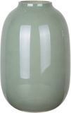 Mega Collections Bloemenvaas Oval Beauty - jade groen - glas - D19 x H30 cm