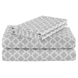 Comfort Spaces King Koellakens, vochtafvoerende Coolmax lakens, zachte, kleurechte lakenset, verkoelende lakens voor warme slapers, elastische diepe zak past tot 40 cm matras, King Charcoal 4-delig