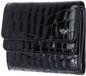 Golden Head Leren portemonnee Cayenne RFID Protect Überschlagbörse 1176 Schwarz zwart