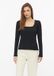s.Oliver T-shirt à encolure carrée côtelé pour femme