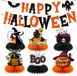 Markenlos Famanu – Halloween tafeldecoratie set van 7 delen met banner en honingraat figuren
