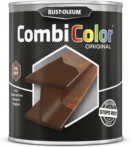 Rust-Oleum Combicolor Notenbruin - RAL 8011 - 0.75L - Hoogglans