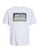 JACK & JONES JCOLOGAN SS24 JNR T-Shirt col rond, Blanc, 16 Ans