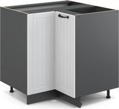 Vicco Fame-Line Hoekkast – 80.5 cm, WB Marmer Wit Landhuis