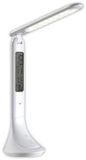 Avide LED Bureaulamp Dimbaar 5W - Met Kalender + Alarm + Klok + Thermometer Functie - Oplaadbaar - 280 lumen - Wit