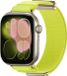 By Qubix - Magnetisch Nylon Apple Watch Bandje - Lime Groen - 38/40/41/42mm