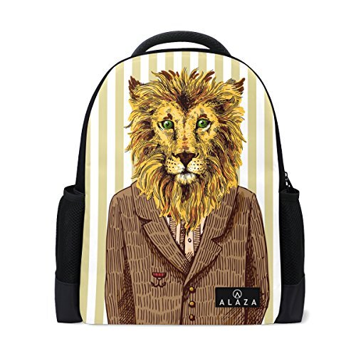 My Daily Mijn dagelijkse jas leeuw streep rugzak 14 inch laptop dagtas boekentas voor Travel College School