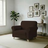 MB HOME BASIC Elastische bankhoes Iris, bruin, 1-zits