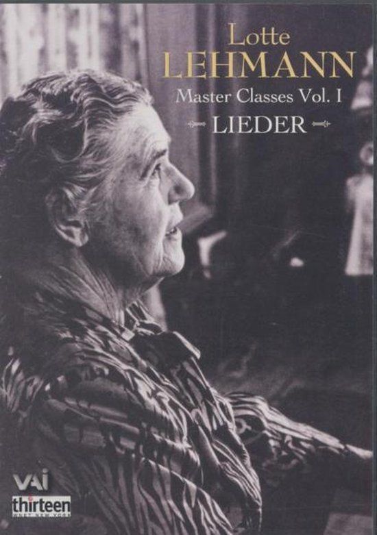 Lotte Allen/Chronis/Bolton/Cruz - Lotte Lehmann Master Clas DVD