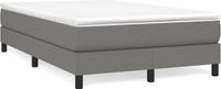 vidaXL Boxspring bed 120x200 cm stof donkergrijs