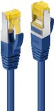 LINDY 47282 RJ45 Netwerkkabel, patchkabel CAT 6a (losse kabel CAT 7) S/FTP 7.50 m Blauw 1 stuk(s)