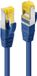 LINDY 47282 RJ45 Netwerkkabel, patchkabel CAT 6a (losse kabel CAT 7) S/FTP 7.50 m Blauw 1 stuk(s)