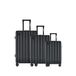 ETERNITIVE - Koffer | Reiskoffer van ABS | Harde koffer met TSA-slot | Koffer met 4 wielen 360° | Lichte koffer, zwart., Set - Cabine, Medium, Groot